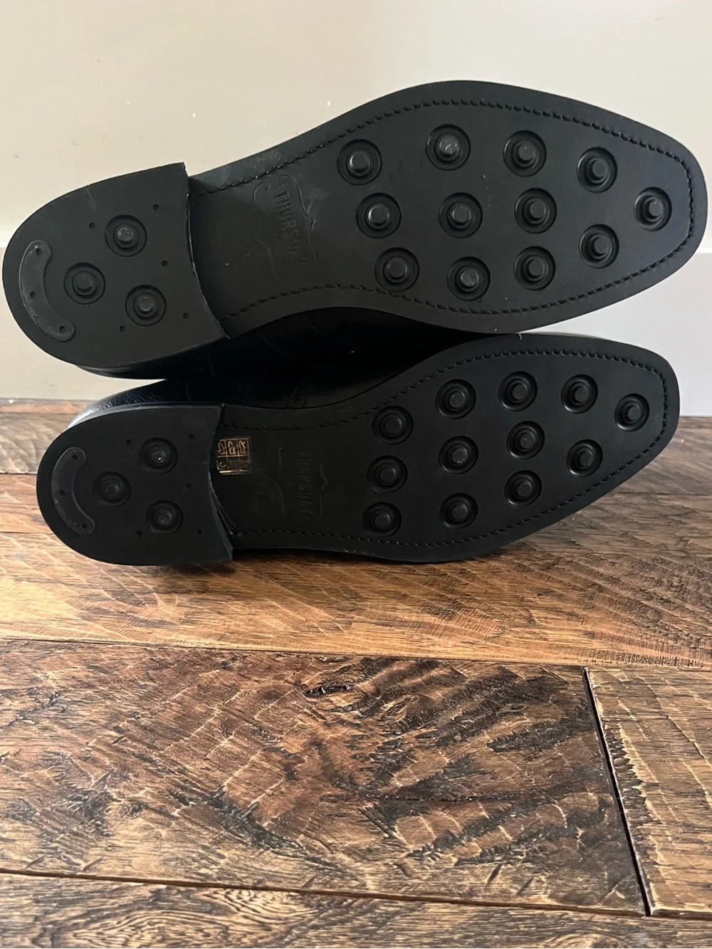 New! Thursday Boots Black Wingtip*